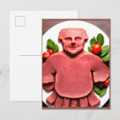 肉風変わり男オンプラッタ ポストカード (正面/裏面)