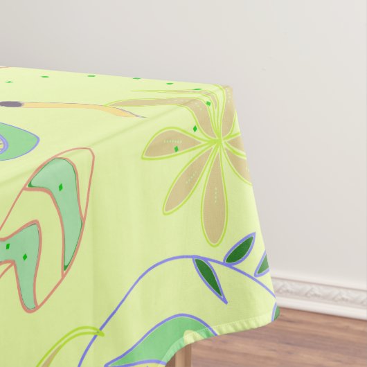 肉食おもしろい植物スケッチ継目パターン テーブルクロス (インサイチュ)