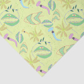 肉食おもしろい植物スケッチ継目パターン 薄葉紙 (詳細)