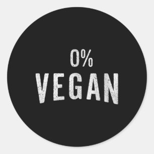 肉食おもしろい者と肉食動物0%ビーガン- Bbq Te ラウンドシール