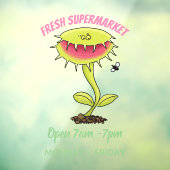 肉食おもしろい金星のハエの捕獲植物漫画 ウィンドウサイン (シート3)