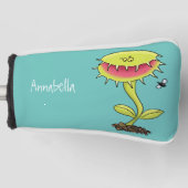 肉食おもしろい金星のハエの捕獲植物漫画 ゴルフヘッドカバー (正面)