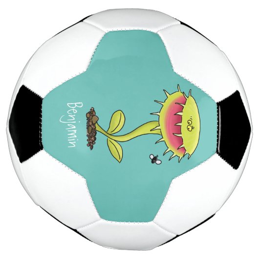 肉食おもしろい金星のハエの捕獲植物漫画 サッカーボール (回転)