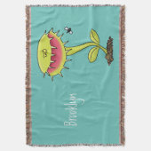 肉食おもしろい金星のハエの捕獲植物漫画 スローブランケット (正面縦)