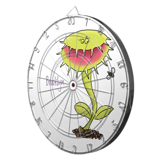 肉食おもしろい金星のハエの捕獲植物漫画 ダーツボード (正面右)