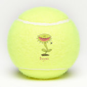 肉食おもしろい金星のハエの捕獲植物漫画 テニスボール (裏面)