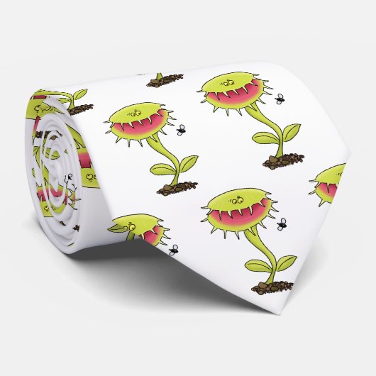肉食おもしろい金星のハエの捕獲植物漫画 ネクタイ (ロール)