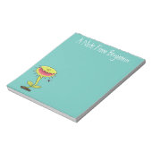 肉食おもしろい金星のハエの捕獲植物漫画 ノートパッド (回転)