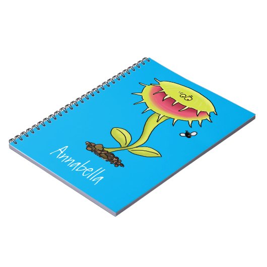 肉食おもしろい金星のハエの捕獲植物漫画 ノートブック (左側)