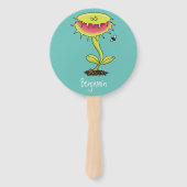 肉食おもしろい金星のハエの捕獲植物漫画 ハンドファン (裏面)