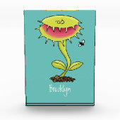 肉食おもしろい金星のハエの捕獲植物漫画 フォトブロック (正面)