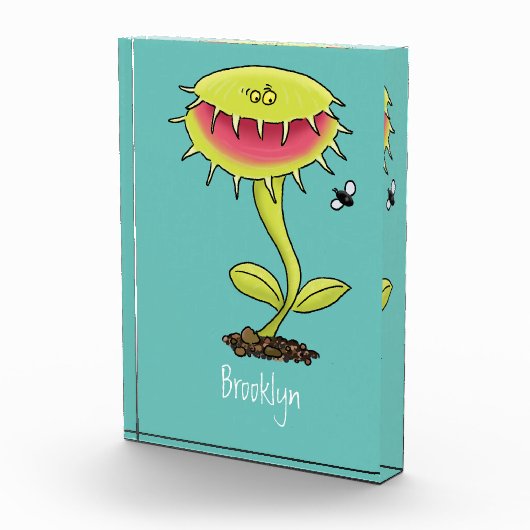 肉食おもしろい金星のハエの捕獲植物漫画 フォトブロック (右)