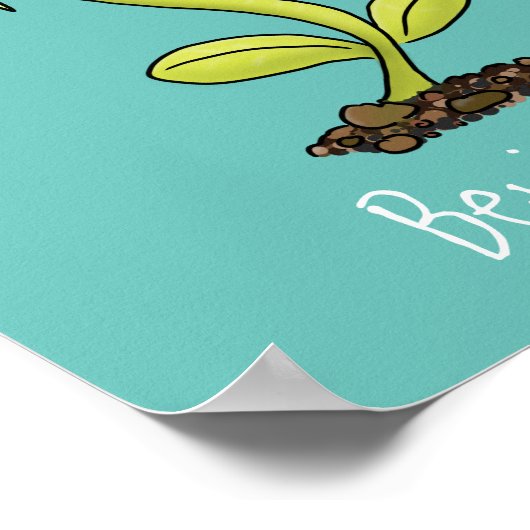 肉食おもしろい金星のハエの捕獲植物漫画 ポスター (角)