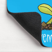 肉食おもしろい金星のハエの捕獲植物漫画 マウスパッド (コーナー)