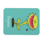 肉食おもしろい金星のハエの捕獲植物漫画 マグネット (横)