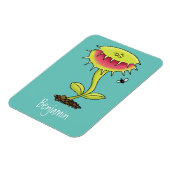 肉食おもしろい金星のハエの捕獲植物漫画 マグネット (左側)