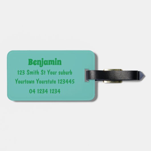 肉食おもしろい金星のハエの捕獲植物漫画 ラゲッジタグ (裏面横)