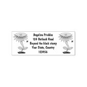 肉食おもしろい金星のハエの捕獲植物漫画 ラバースタンプ (インプリント)