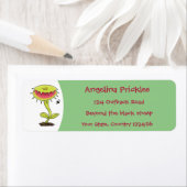 肉食おもしろい金星のハエの捕獲植物漫画 ラベル (インサイチュ)