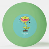 肉食おもしろい金星のハエの捕獲植物漫画 卓球ボール (裏面)