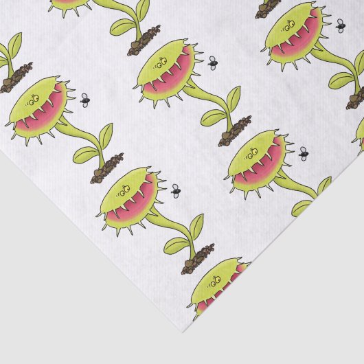 肉食おもしろい金星のハエの捕獲植物漫画 薄葉紙 (詳細)