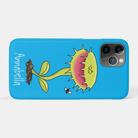 肉食おもしろい金星のハエの捕獲植物漫画 Case-Mate iPhoneケース (裏面(横))