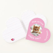 肉食のバイブだけの猫写真ガール ノートブック (内部)