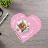 肉食のバイブだけの猫写真ガール ノートブック