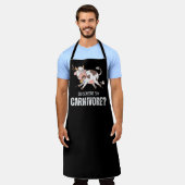 肉食の愛人と言っおもしろいたか エプロン (着用した状態)