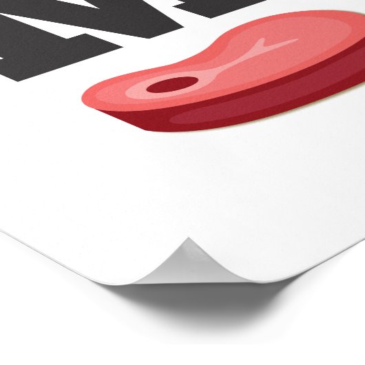 肉食べが通る ポスター (角)