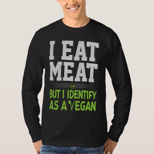 肉食べだがビーガン Tシャツ (正面)