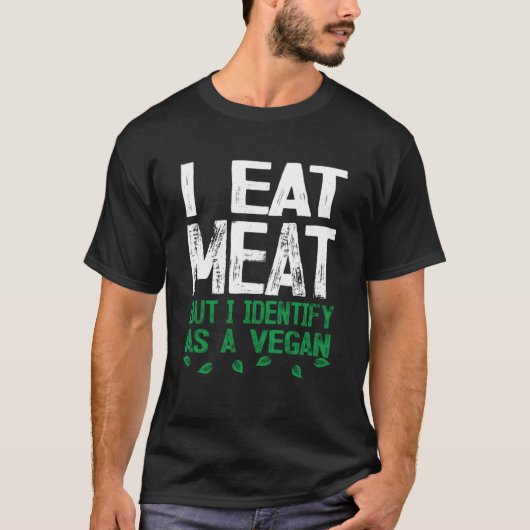 肉食べだがビーガン Tシャツ (正面)