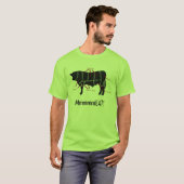 肉食べる人! おもしろいで風味がよいビーフは肉屋の図表を切ります Tシャツ (正面フル)