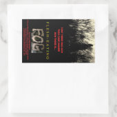 肉食べ物霧のシール 長方形シール (バッグ)