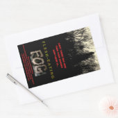 肉食べ物霧のシール 長方形シール (封筒)