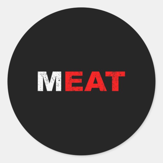 肉食べ肉食肉食肉ダイエットバーベググリル ラウンドシール (正面)