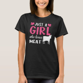 肉食動物を愛する女の子だけのダイエット Tシャツ