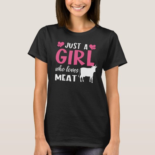 肉食動物を愛する女の子だけのダイエット Tシャツ (正面)