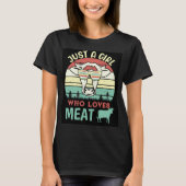 肉食動物を愛する女の子だけのダイエット Tシャツ (正面)