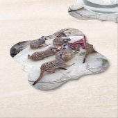 肉食性の肉の肉には茶用の肋骨がある。 ペーパーコースター (アングル)