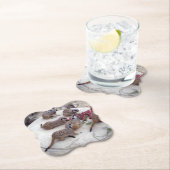 肉食性の肉の肉には茶用の肋骨がある。 ペーパーコースター (インサイチュ)