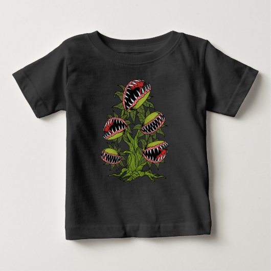 肉食植物ギフト怪獣ビーナスフライトラップ ベビーTシャツ (正面)