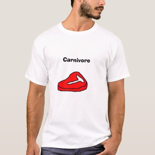 肉食獣のTシャツ Tシャツ (正面)