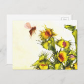 「肉食葉書」 ポストカード (正面/裏面)