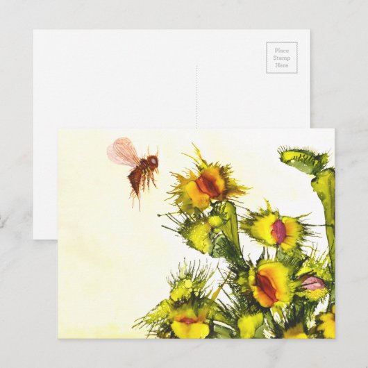 「肉食葉書」 ポストカード (正面/裏面)