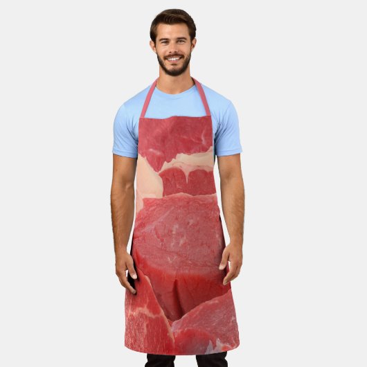 肉 エプロン (着用した状態)