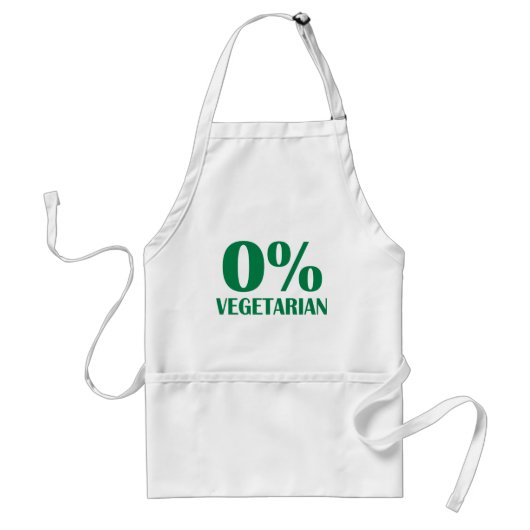 肉- BBQ - 0%のベジタリアン スタンダードエプロン (正面)