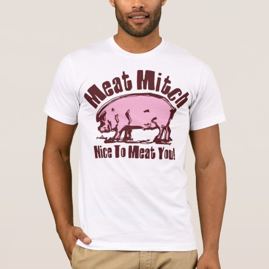 肉Mitchの女性の長袖 Tシャツ (正面)