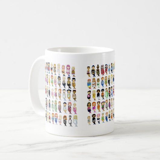 肋骨のあるかわいこちゃん コーヒーマグカップ (正面左)