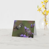 肋骨のハチドリ-ジョーSweeney -カード カード (黄色い花)